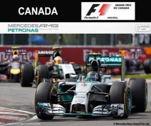 Puzzle Νίκο Ρόζμπεργκ - Mercedes - Grand Prix του Καναδά 2014, 2η ταξινομούνται